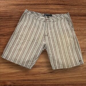 O'Neill Maverick Series Men's Striped Shorts‎ Beach Casual Brown Size 36